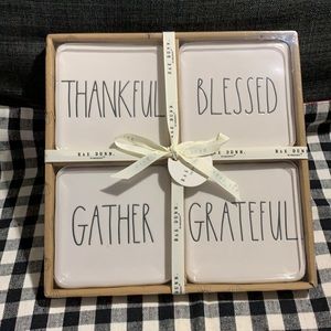 Rae Dunn Thanksgiving Coasters